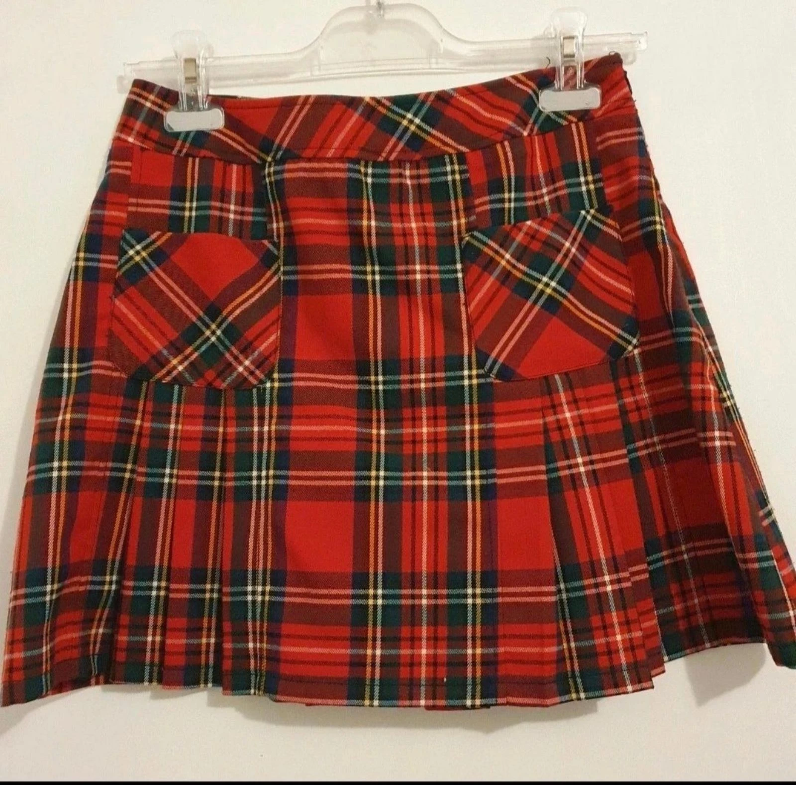 jupe vintage camaïeu miniskirt écosse